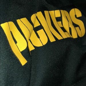Green Bay Packers Bags - 2 pocket Green Bay Packers backpack Green Bay Packers Bags - 2 pocket Green Bay Packers backpack